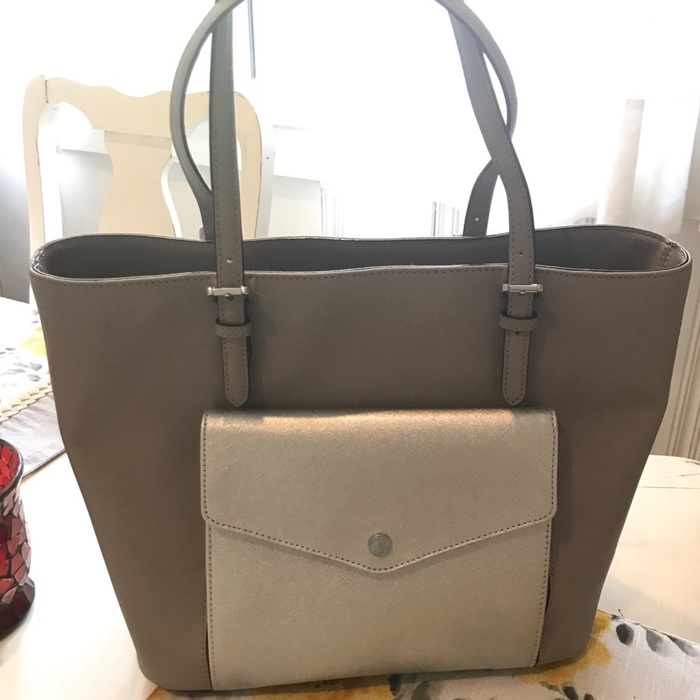 Michael Kors Handbag-Metallic Silver & Gray